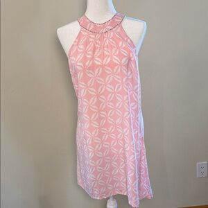 Skemo Women's Large Pink & White Summer Dress